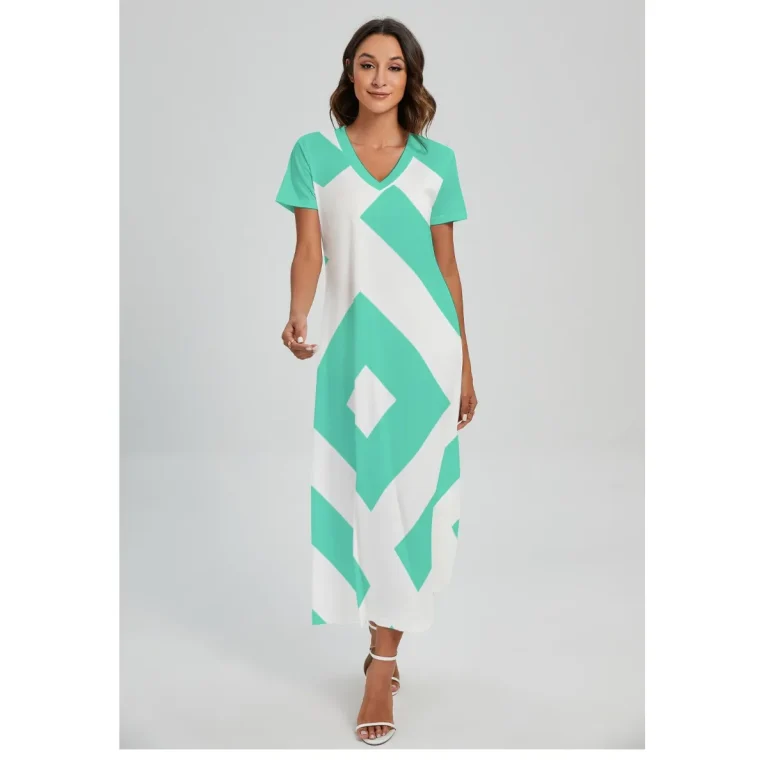 Sunset Stroll V-Neck Maxi - 18