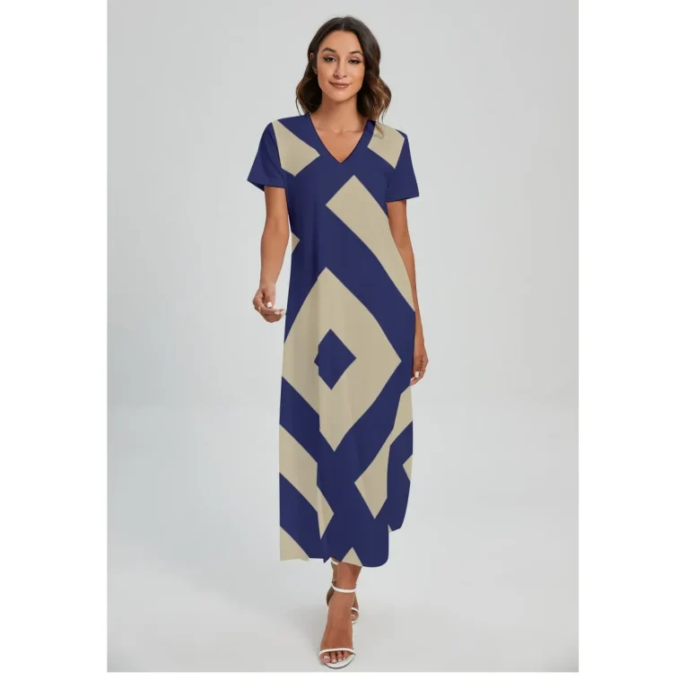 Sunset Stroll V-Neck Maxi - 4