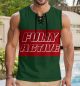Tank Top City Heat Drawstring Men Fully Active With Drawstring
