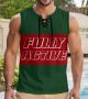 Tank Top City Heat Drawstring Men Fully Active With Drawstring