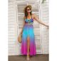 Women Tie Back Wrap Crop Top & Skirt Set Outfit Dress