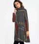 Happy Hour Mini Dress Women High Neck With Long Sleeve
