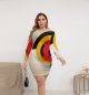 See Through Dress Mini Club Wear Bodycon Mesh Plus Size