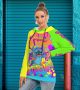 Women Stitch Colourful Hoodie Sweatshirt Sweater Double Hood