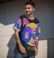 Painted Men T-Shirt Comfortable Casual and Stylish O-Neck Cotton