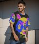 Painted Men T-Shirt Comfortable Casual and Stylish O-Neck Cotton