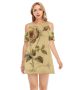 - Women's Cold Shoulder Dress Blossom Trendy Timeless and Stunning