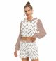 Queen Bee Hoodie And Shorts Set Women Mirco Fleece Outfit