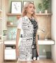 Next Level Women Mini Polo Collar Bodycon Tribal Dress