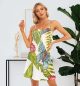 Butterfly Cami Mini Dress Women Summer V-neck Sleeveless