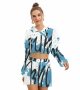 Game Changer Hoodie And Shorts Set Women Mirco Fleece Outfit