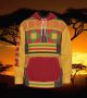 African Sunset Men Hoodie Thicken Camping Pullover Sweater