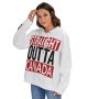 Hoodie Women's Canada Streetwear Glow Trendy & Comfortable Fit Heavy Fleece Zip on the Side
