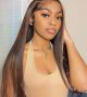 UNice 13x4 Pre-plucked Lace Front Wig D427 Highlight Wig Straight Hair Wig