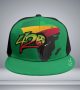 420 Afro Baseball Cap With Flat Brim Stylish Headwear for Everyday Wear