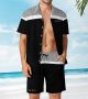 2-Pieces Set Men Tropical Vibe Suit Coastal Cool Collection for Men's