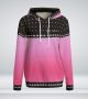 Pink Is Love Women Pullover Hoodie Dazzling Sweater Interlock