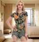 Short Sleeve Blouse Mesh Women Style