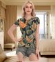 Short Sleeve Blouse Mesh Women Style