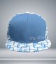 Snapback Baby Blue Hat Sporty Cap With Flat Brim