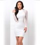 Women Bodycon Mini Dress See Through Mesh Bandage