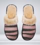 Women Striped Slippers Home Plush To Cuddly Your Feet