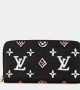 Louis Vuitton Black Monogram Giant Canvas Wild At Heart Zippy Wallet